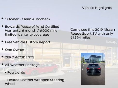 Used 2019 Nissan Rogue Sport SV w/ All-Weather Package AWD/4WD image 11