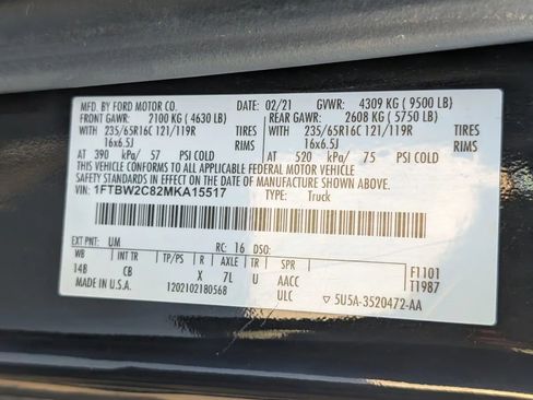 Used 2021 Ford Transit 350 Medium Roof AWD w/ Load Area Protection Package image 2