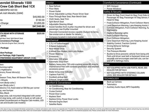 Used 2023 Chevrolet Silverado 1500 Custom RWD image 6
