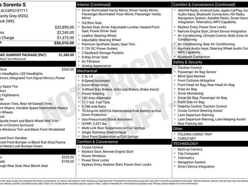 Used 2023 Kia Sorento S w/ Panoramic Sunroof Package FWD image 12