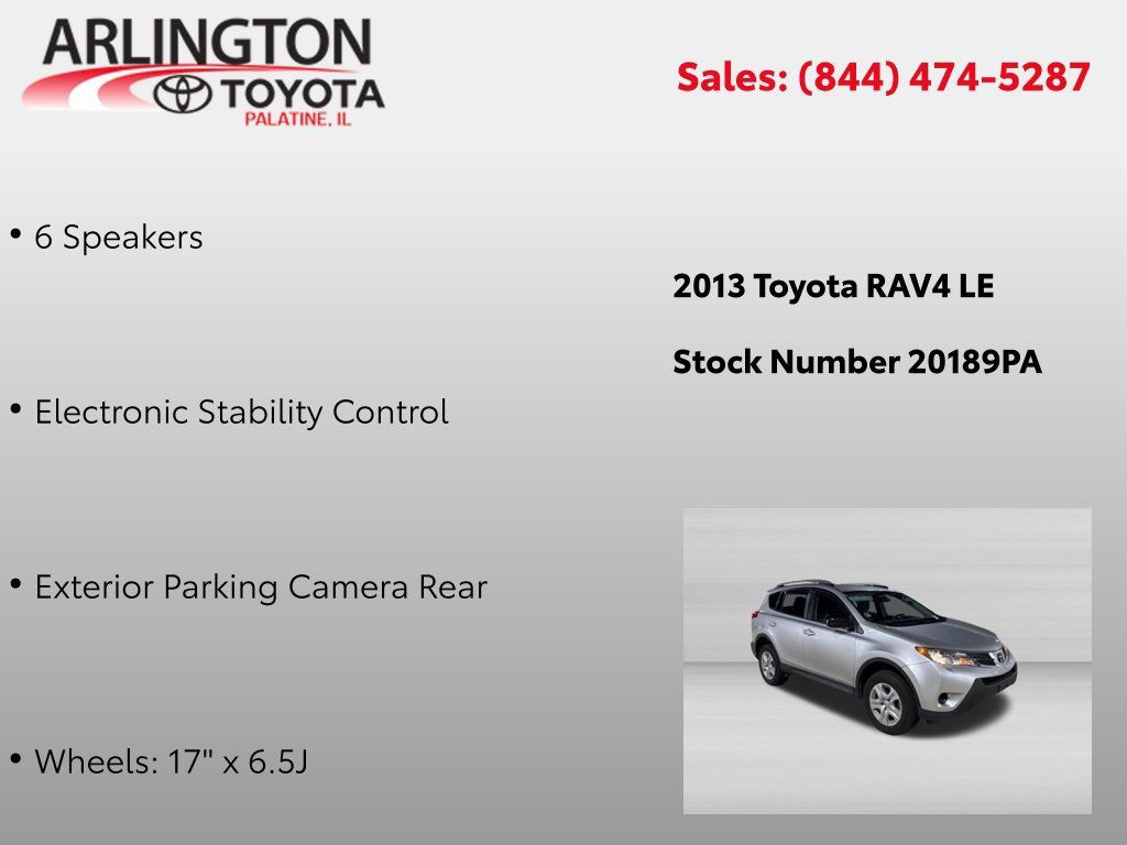 Used 2013 Toyota RAV4 LE w/ Preferred Accessory Pkg AWD/4WD image 2