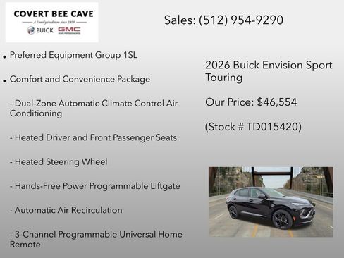 New 2026 Buick Envision Sport Touring AWD/4WD image 6