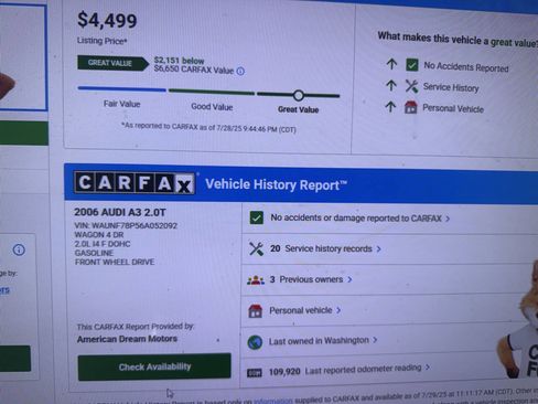 Used 2006 Audi A3 2.0T image 10