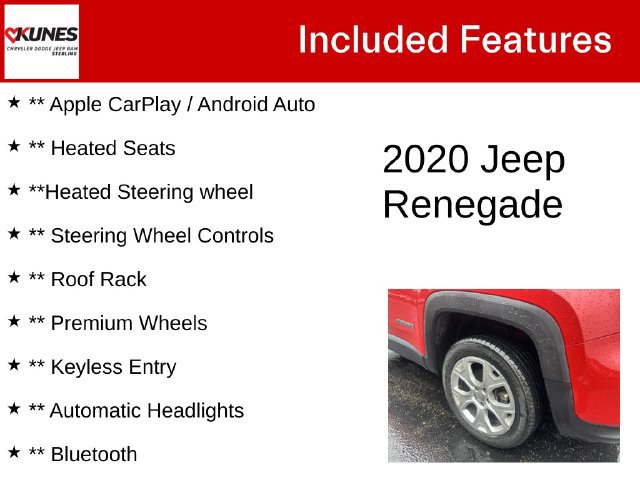 Used 2020 Jeep Renegade Limited AWD/4WD image 4