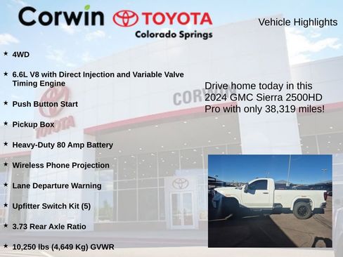 Used 2024 GMC Sierra 2500 Pro w/ Convenience Package image 7