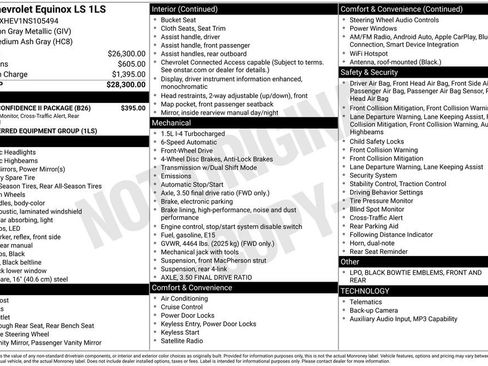 Used 2022 Chevrolet Equinox LS w/ Driver Confidence II Package image 8