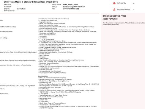 Used 2021 Tesla Model Y 2WD image 2