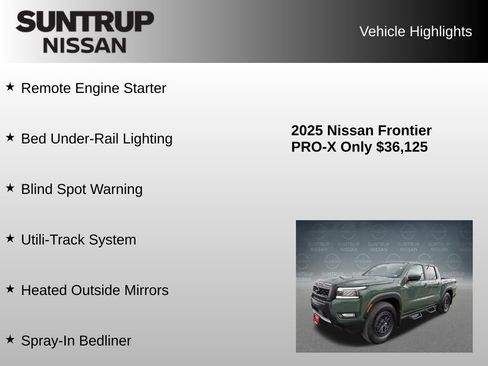 Used 2025 Nissan Frontier Pro-X w/ Pro Convenience Package image 16