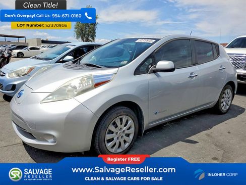 Used 2015 Nissan Leaf S w/ Charge Package FWD image 1