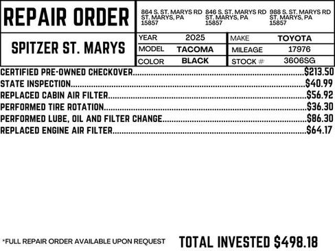 Used 2025 Toyota Tacoma SR5 image 5