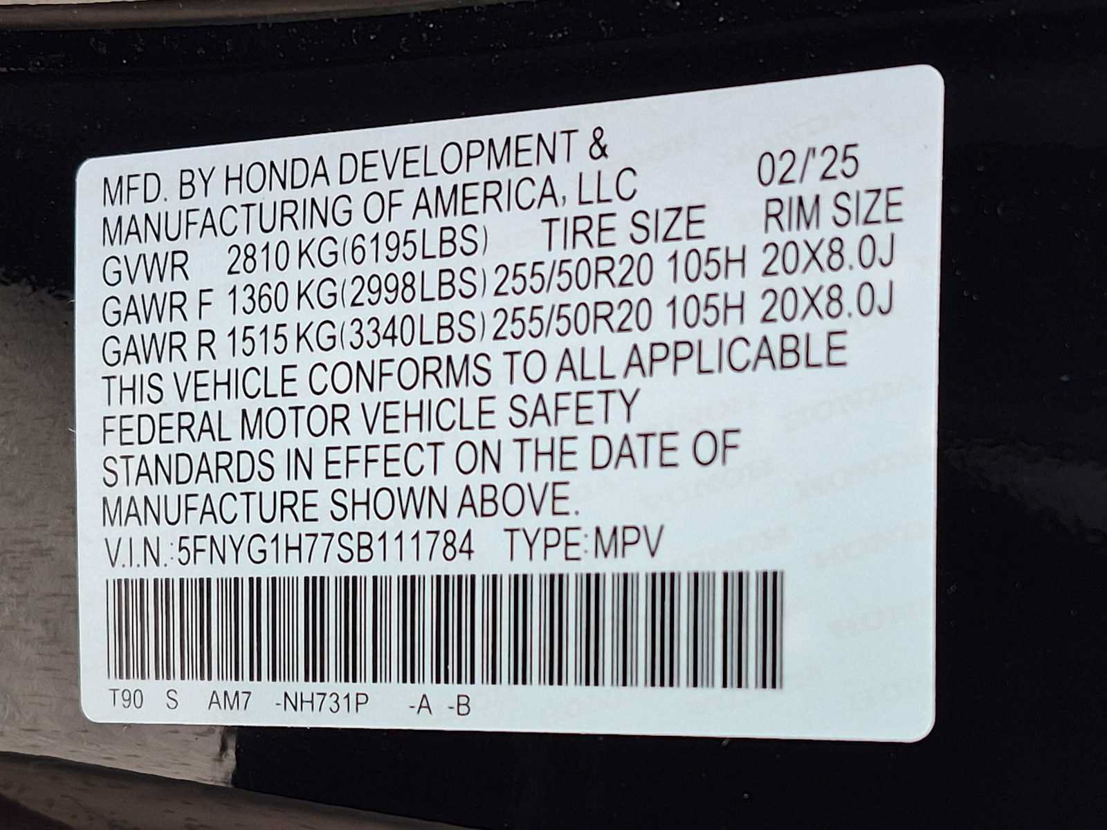 Certified 2025 Honda Pilot Touring image 35
