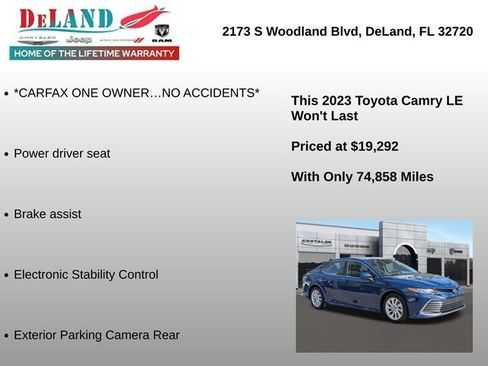 Used 2023 Toyota Camry LE image 7