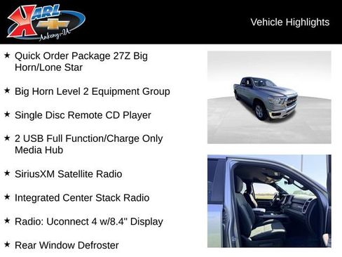 Used 2019 RAM 1500 Big Horn AWD/4WD image 2
