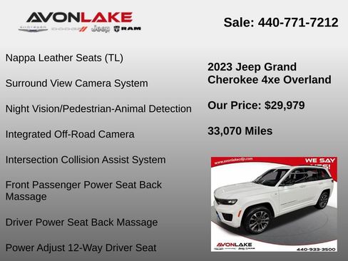 Used 2023 Jeep Grand Cherokee Overland w/ Advanced Protech Group III image 30