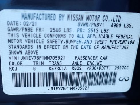 Used 2021 INFINITI Q50 Luxe w/ Cargo Package image 16