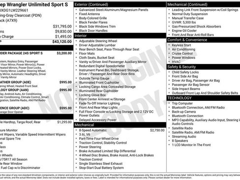 Used 2020 Jeep Wrangler Unlimited Sport S AWD/4WD image 5