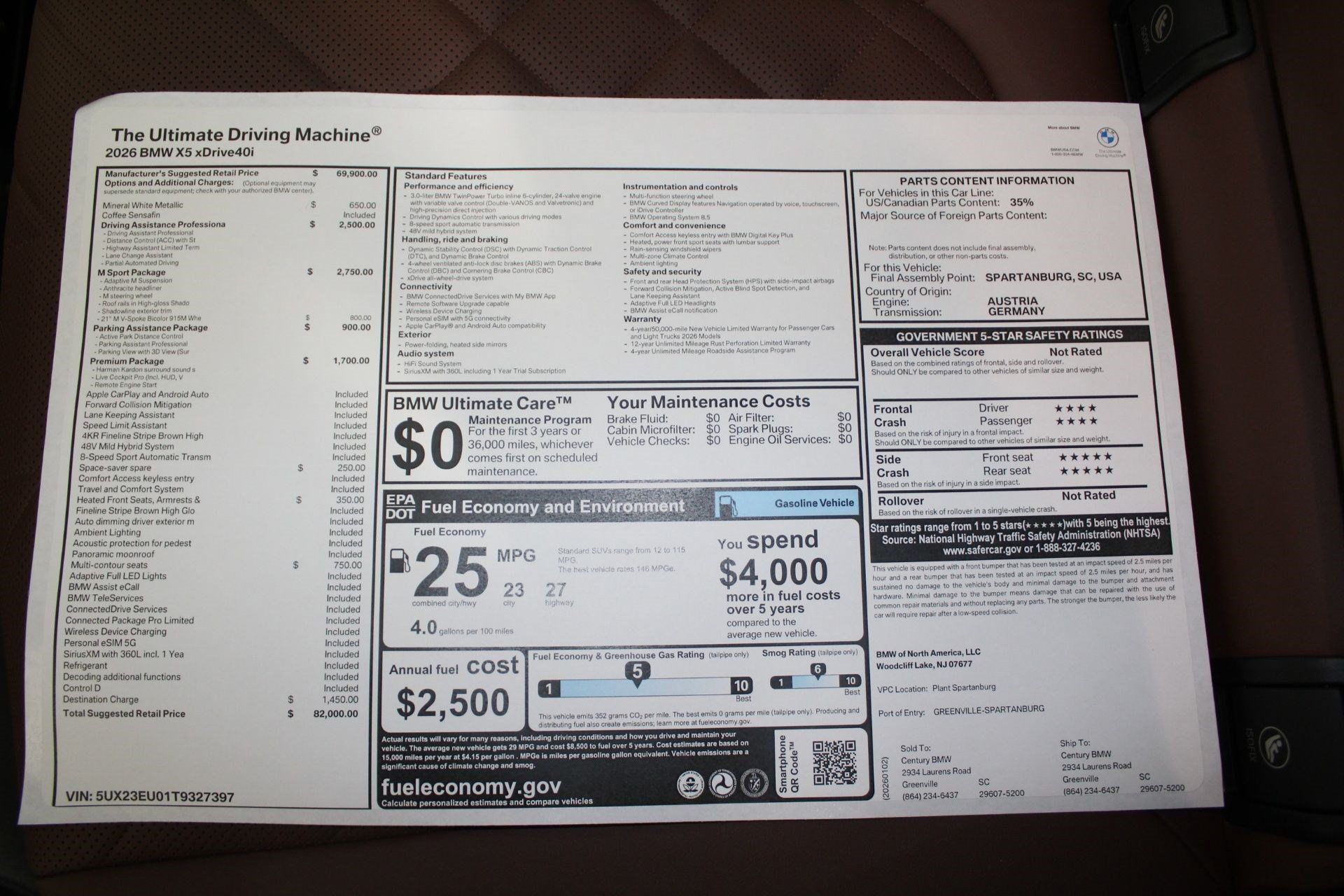 Used 2026 BMW X5 xDrive40i w/ M Sport Package AWD/4WD image 22