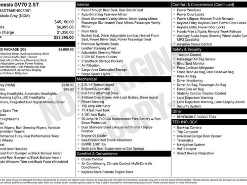 Used 2024 Genesis GV70 2.5T w/ Advanced Package image 6