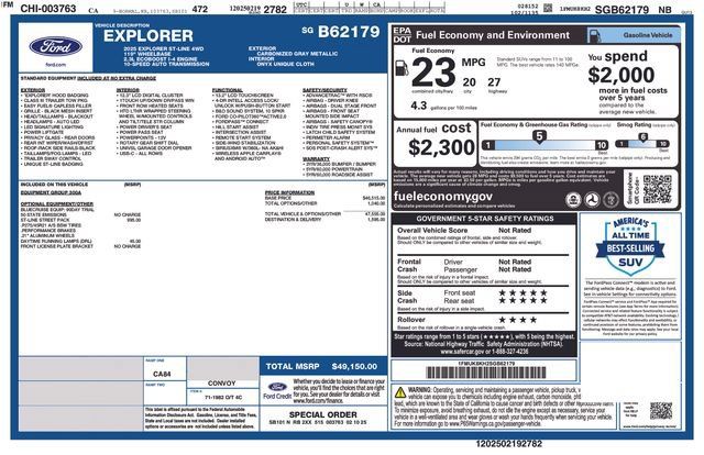 Certified 2025 Ford Explorer ST-Line w/ ST-Line Street Pack AWD/4WD image 9