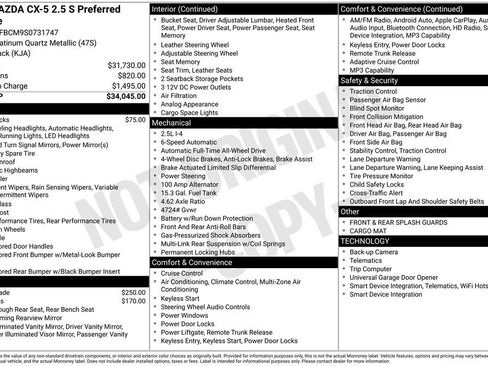 New 2025 MAZDA CX-5 AWD 2.5 S w/ Preferred Package image 12