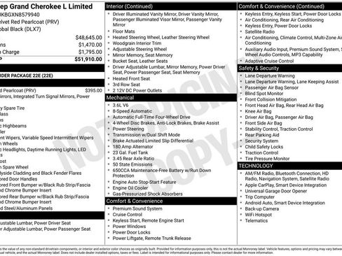 Used 2022 Jeep Grand Cherokee L Limited image 41