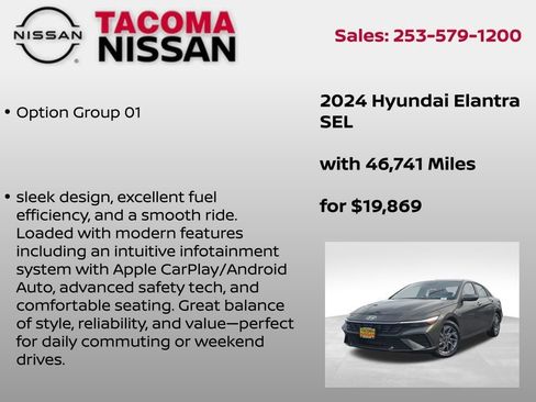 Used 2024 Hyundai Elantra SEL image 8