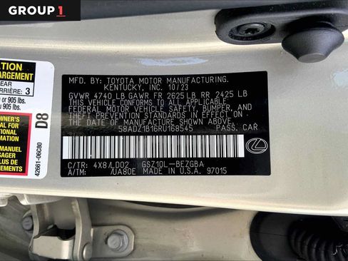 Certified 2024 Lexus ES 350 w/ Premium Package FWD image 36