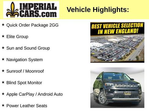 Used 2022 Jeep Compass Limited w/ Elite Group AWD/4WD image 8