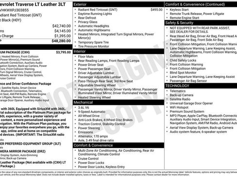 Certified 2023 Chevrolet Traverse LT w/ LT Premium Package AWD/4WD image 6