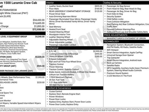 Used 2022 RAM 1500 Laramie AWD/4WD image 1
