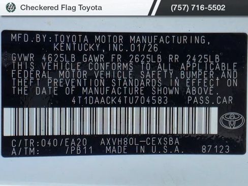 Used 2026 Toyota Camry SE FWD image 19