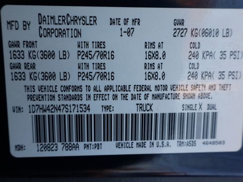 Used 2007 Dodge Dakota SLT image 45