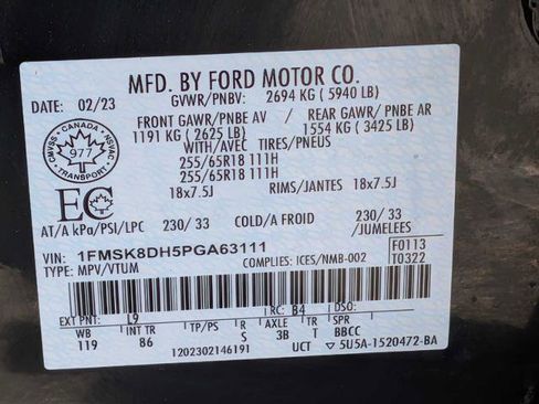 Certified 2023 Ford Explorer XLT AWD/4WD image 36
