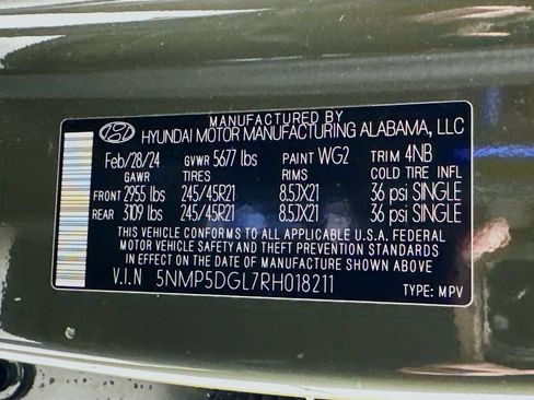 Used 2024 Hyundai Santa Fe Calligraphy AWD/4WD image 54
