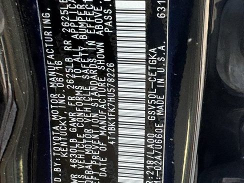 Used 2017 Toyota Camry XLE w/ Advanced Technology Package FWD image 30