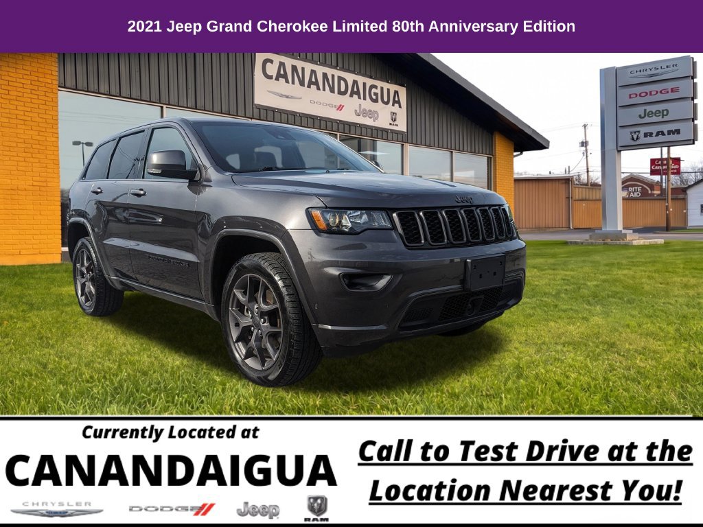 Used 2021 Jeep Grand Cherokee Limited w/ Quick Order Package 28K 80th AWD/4WD 360° Tour