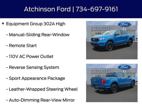 Certified 2022 Ford Ranger XLT w/ Equipment Group 302A High image 12