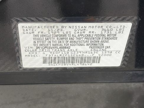 Used 2024 Nissan Kicks S FWD image 12