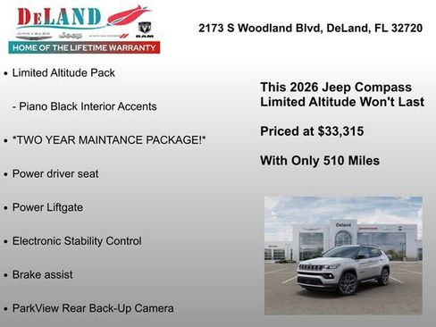 New 2026 Jeep Compass Limited image 13