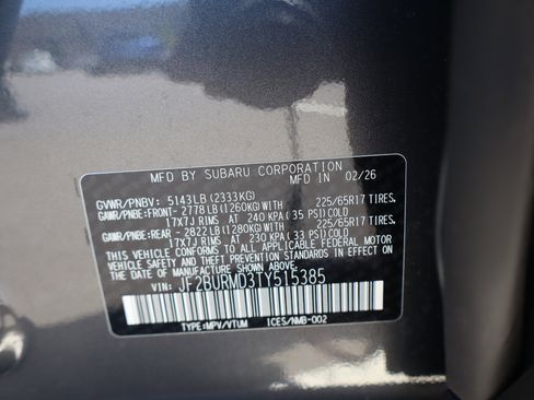 New 2026 Subaru Outback Wilderness AWD/4WD image 25