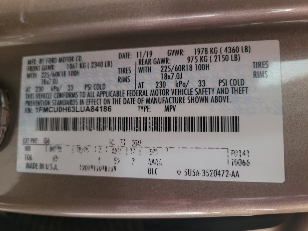 Used 2020 Ford Escape SEL FWD image 33