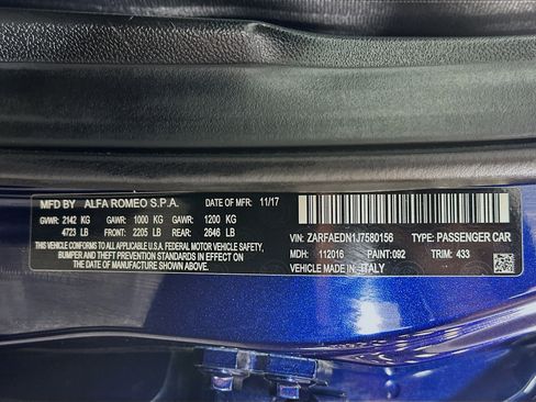 Used 2018 Alfa Romeo Giulia AWD image 30