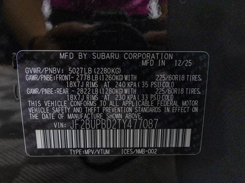 Used 2026 Subaru Outback Premium AWD/4WD image 57