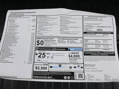 Used 2026 BMW X5 xDrive40i w/ M Sport Package image 39