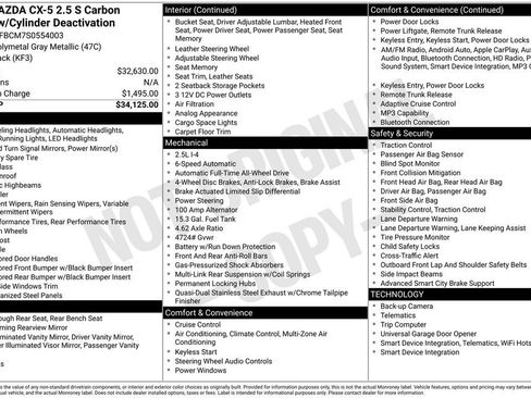 Used 2025 MAZDA CX-5 Carbon Edition image 1