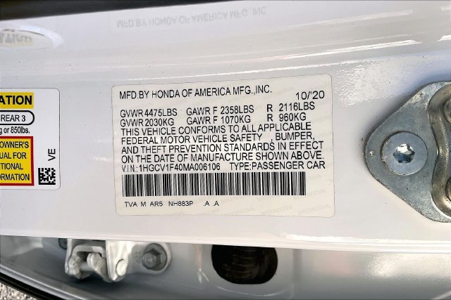 Used 2021 Honda Accord Sport Special Edition image 14