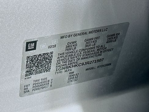 Used 2018 Chevrolet Suburban LT AWD/4WD image 12