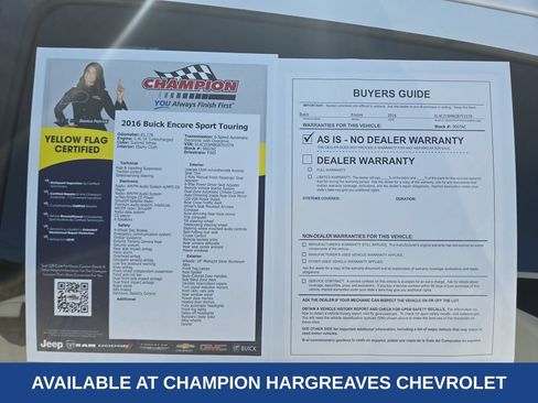 Used 2016 Buick Encore Sport Touring FWD image 43