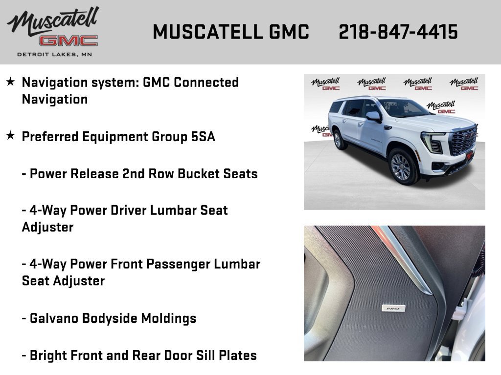 Used 2026 GMC Yukon XL Denali w/ Sun & Power Step Package AWD/4WD image 6
