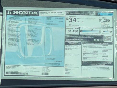 New 2026 Honda Civic Sport image 17